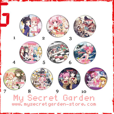 Puella Magi Madoka Magica 魔法少女まどか☆マギカ Anime Pinback Button Badge Set 1a or 1b ( or Hair Ties / 4.4 cm Badge / Magnet / Keychain Set )